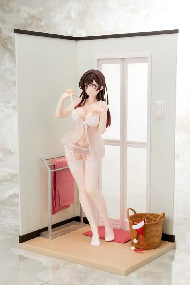 Statuie PVC 1/6 Chizuru Mizuhara figurină lenjerie transparentă înger alb Ver. 23 cm poza produsului