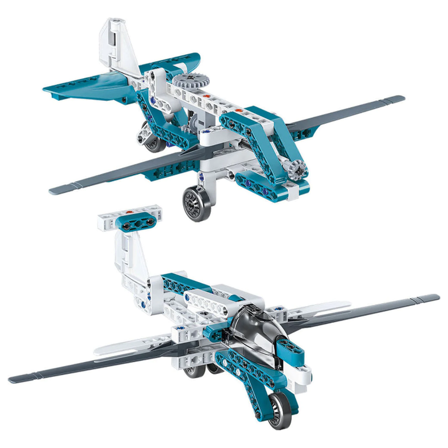 Jucarie de constructie 10 in 1 Mecanica avioanelor si elicopterelor poza produsului