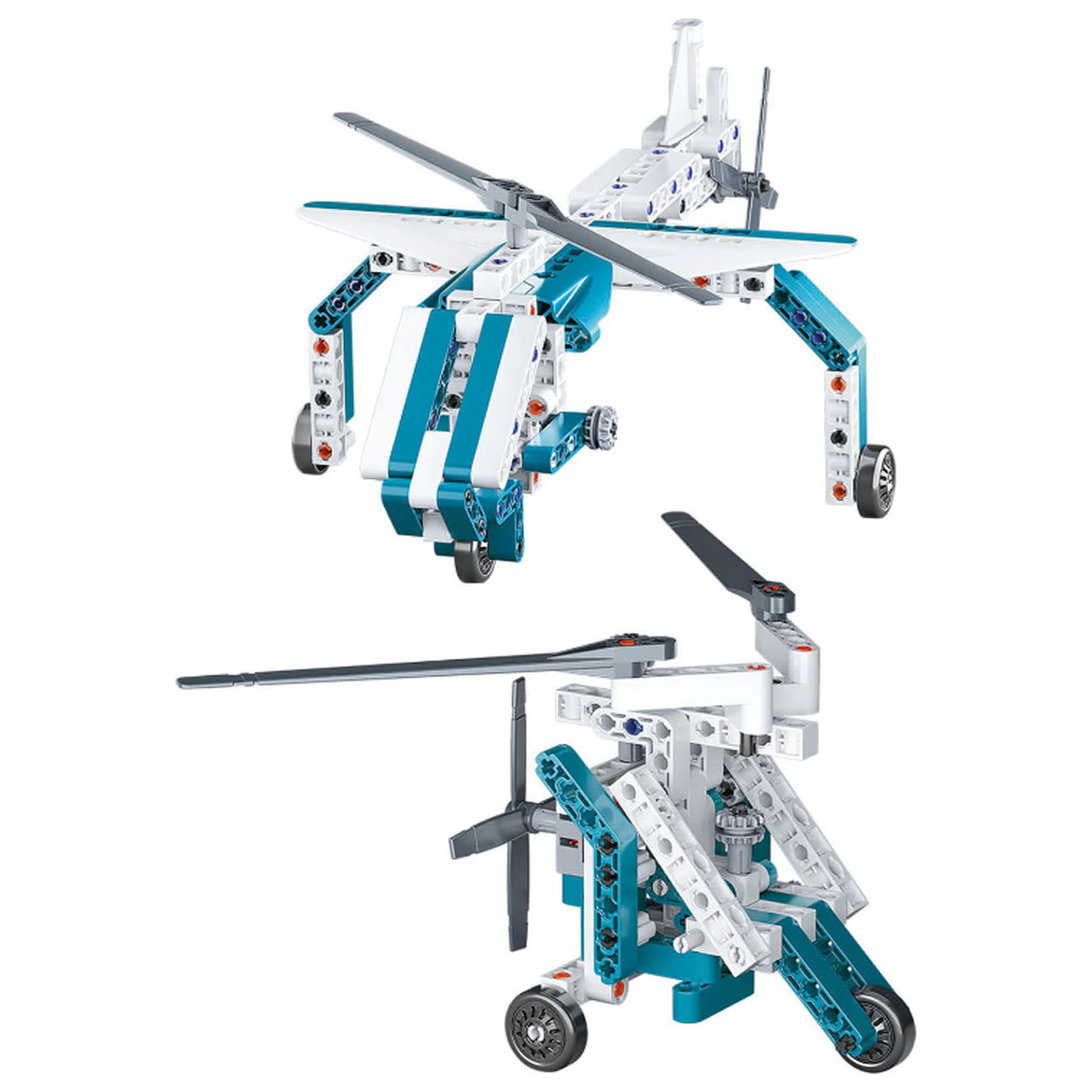 Jucarie de constructie 10 in 1 Mecanica avioanelor si elicopterelor poza produsului