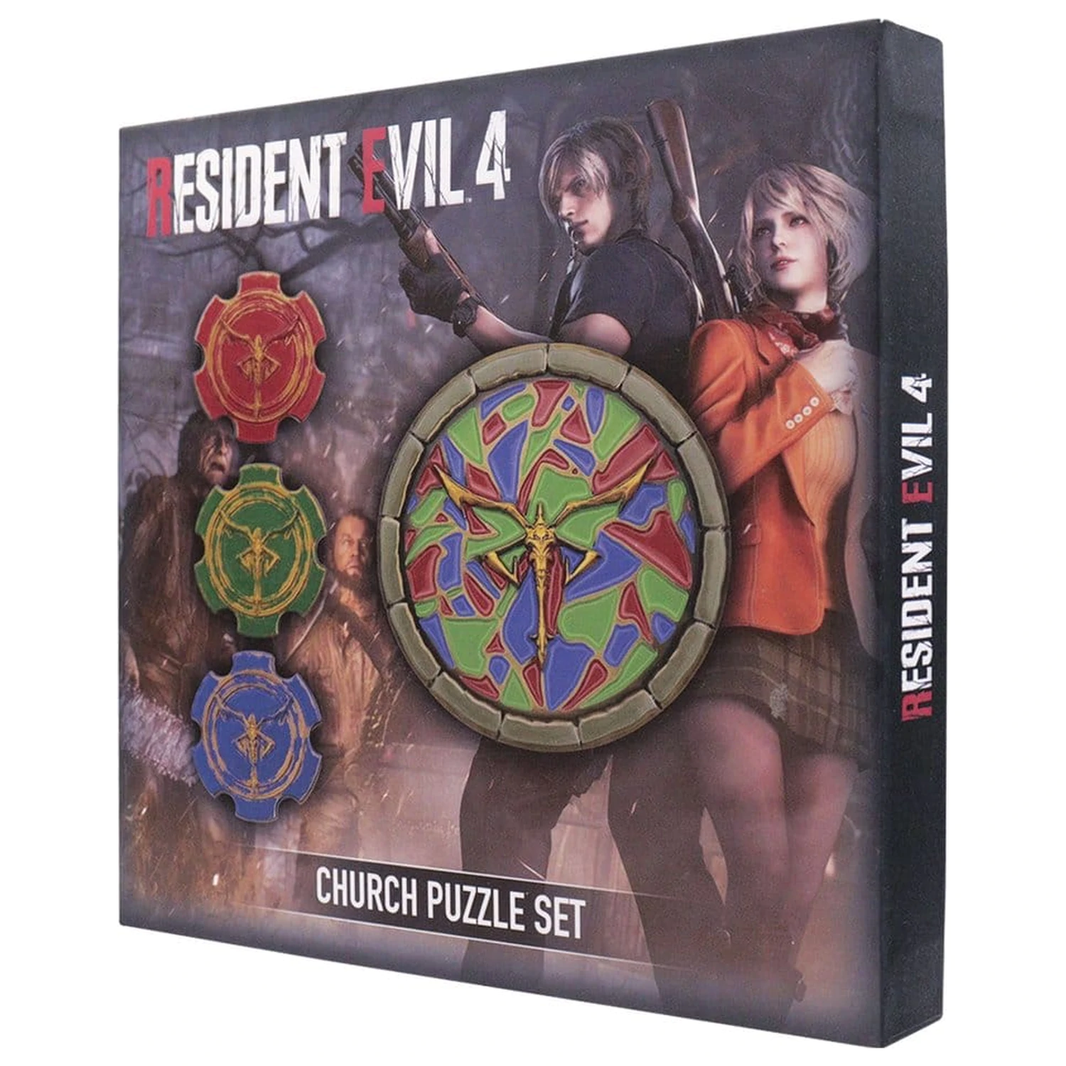 Resident Evil 4 Replica Church Puzzle Medallion Set poza produsului