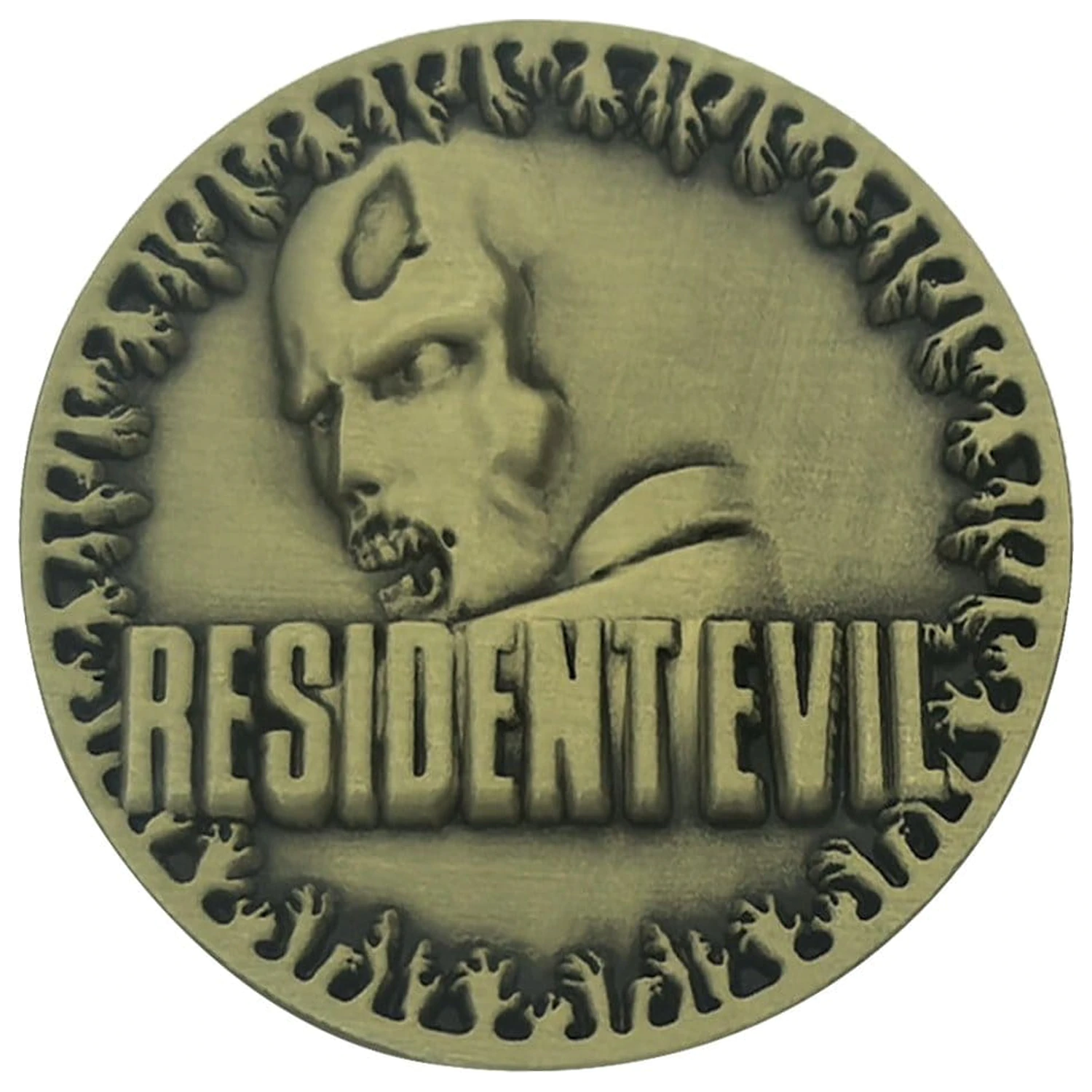 Resident Evil Collectable Coin 30th Anniversary Alamă Antic poza produsului