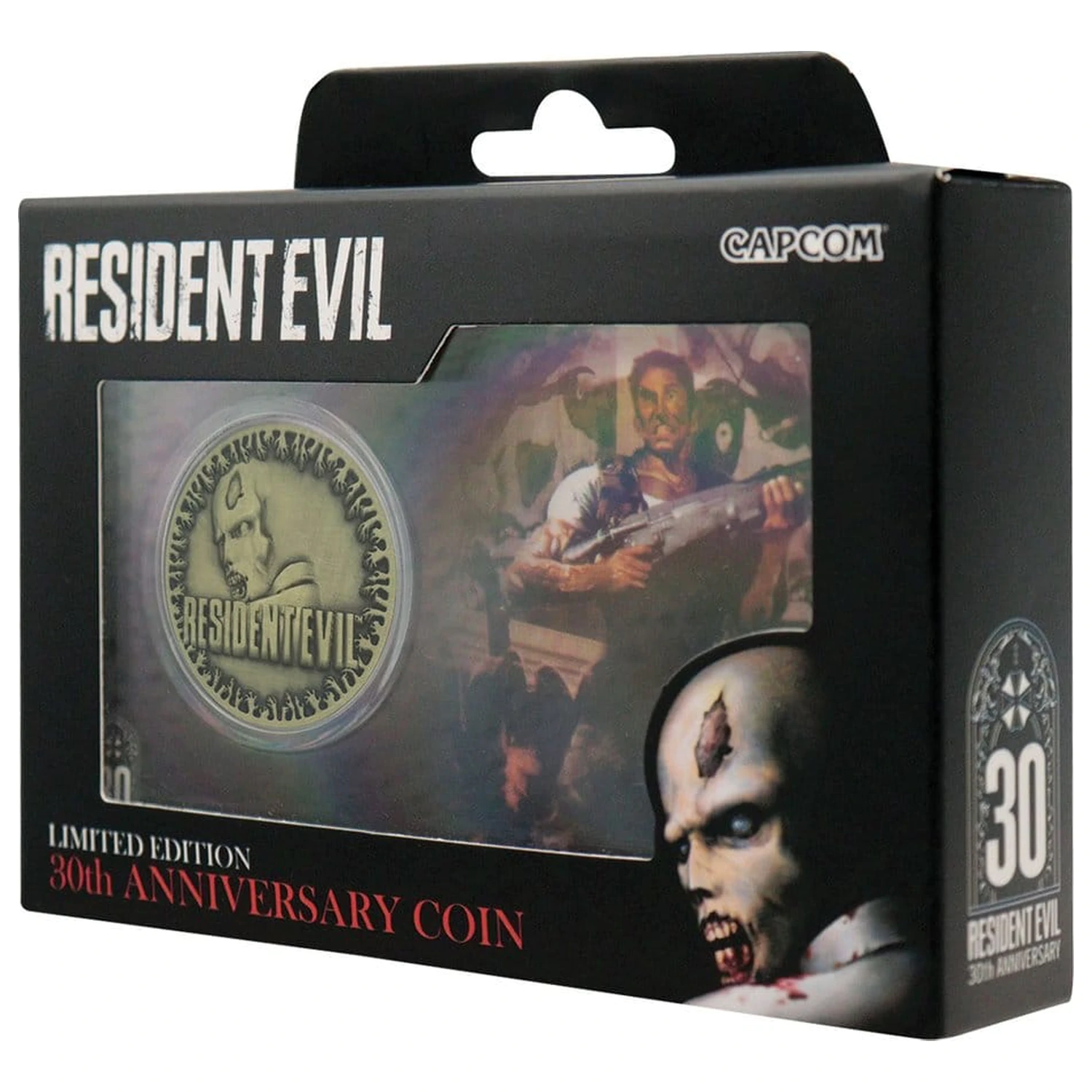 Resident Evil Collectable Coin 30th Anniversary Alamă Antic poza produsului