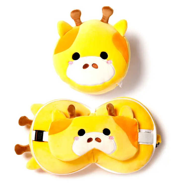 Pernă de călătorie și mască de ochi Relaxeazzz Giraffe poza produsului