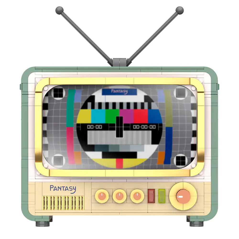 Kit de construcție TV retro 670 piese poza produsului