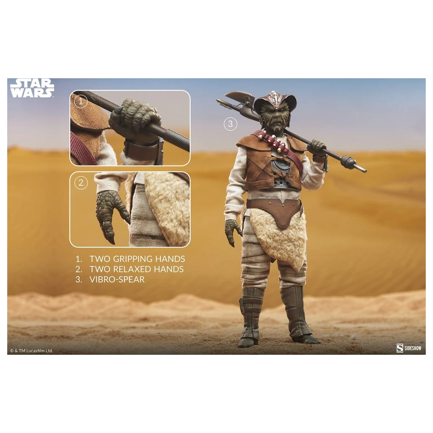 Return of the Jedi Figurina de Actiune 1/6 Wooof 32 cm poza produsului