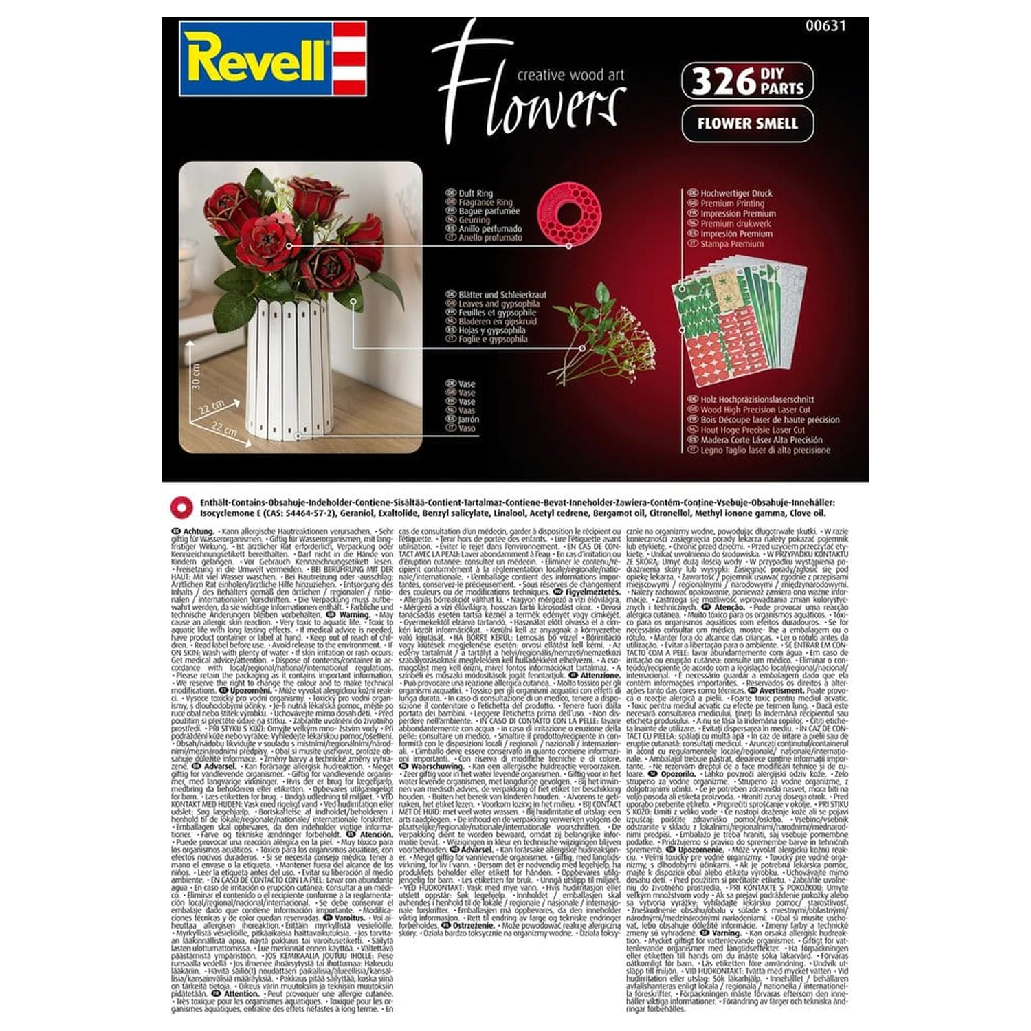 Revell Flowers Flowers din Lemn Vis de Trandafiri 22 cm poza produsului