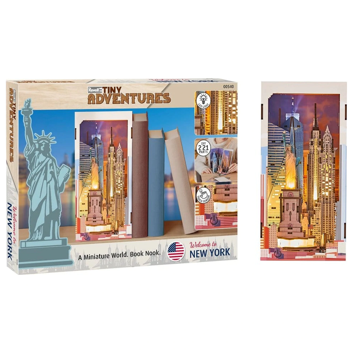 Revell Tiny Adventures Book Nook Mini Diorama New York 18 cm poza produsului