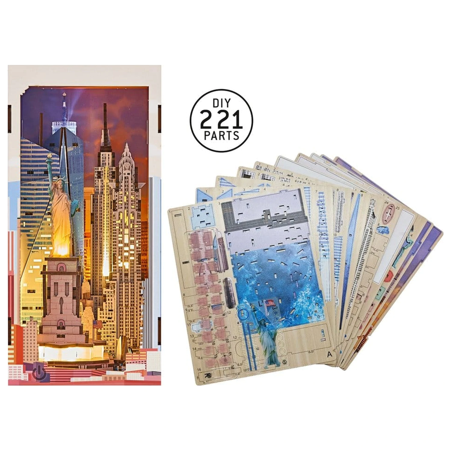 Revell Tiny Adventures Book Nook Mini Diorama New York 18 cm poza produsului