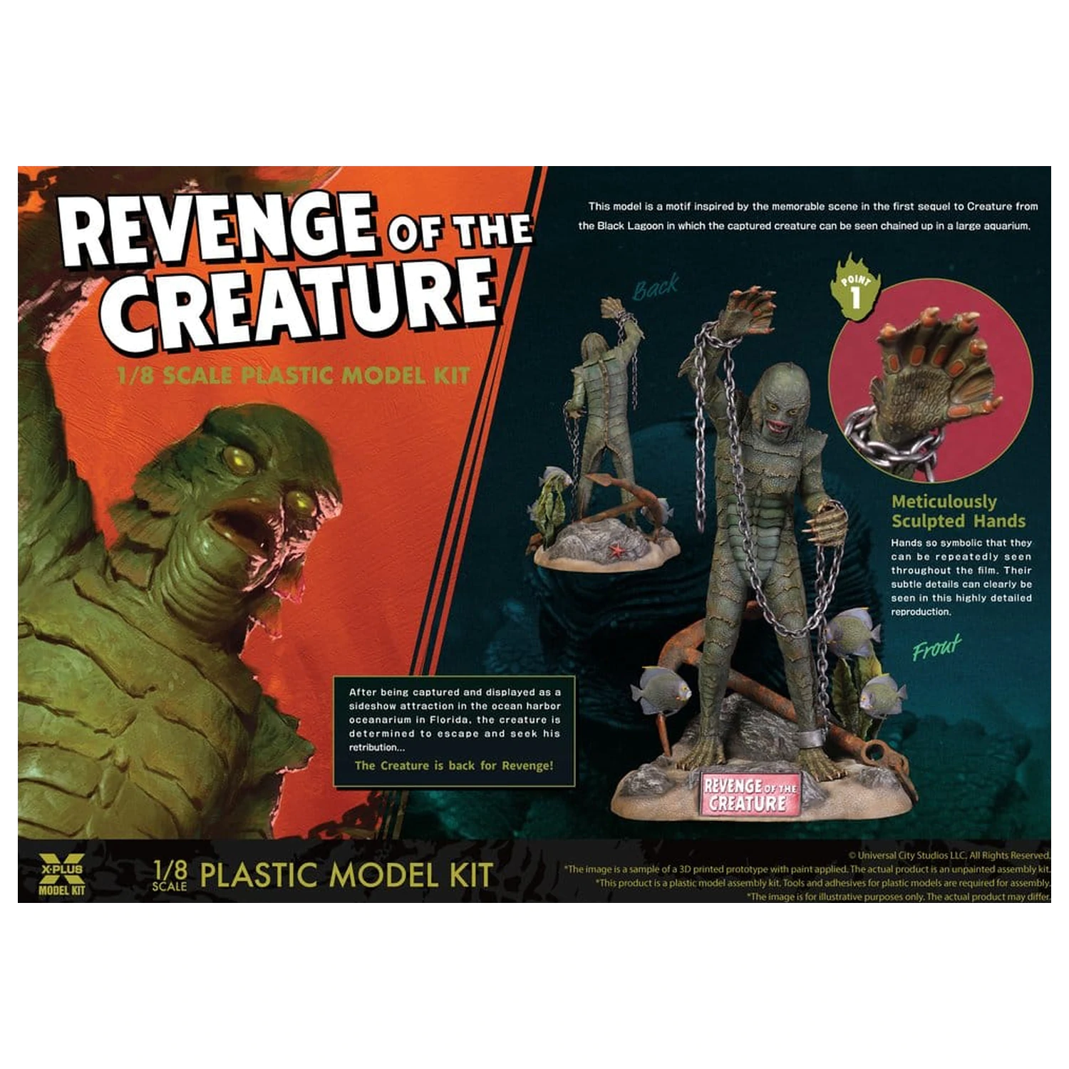 Revenge of the Creature Set model de plastic 1/8 Revenge of the Creature 28 cm (Reproducere) poza produsului