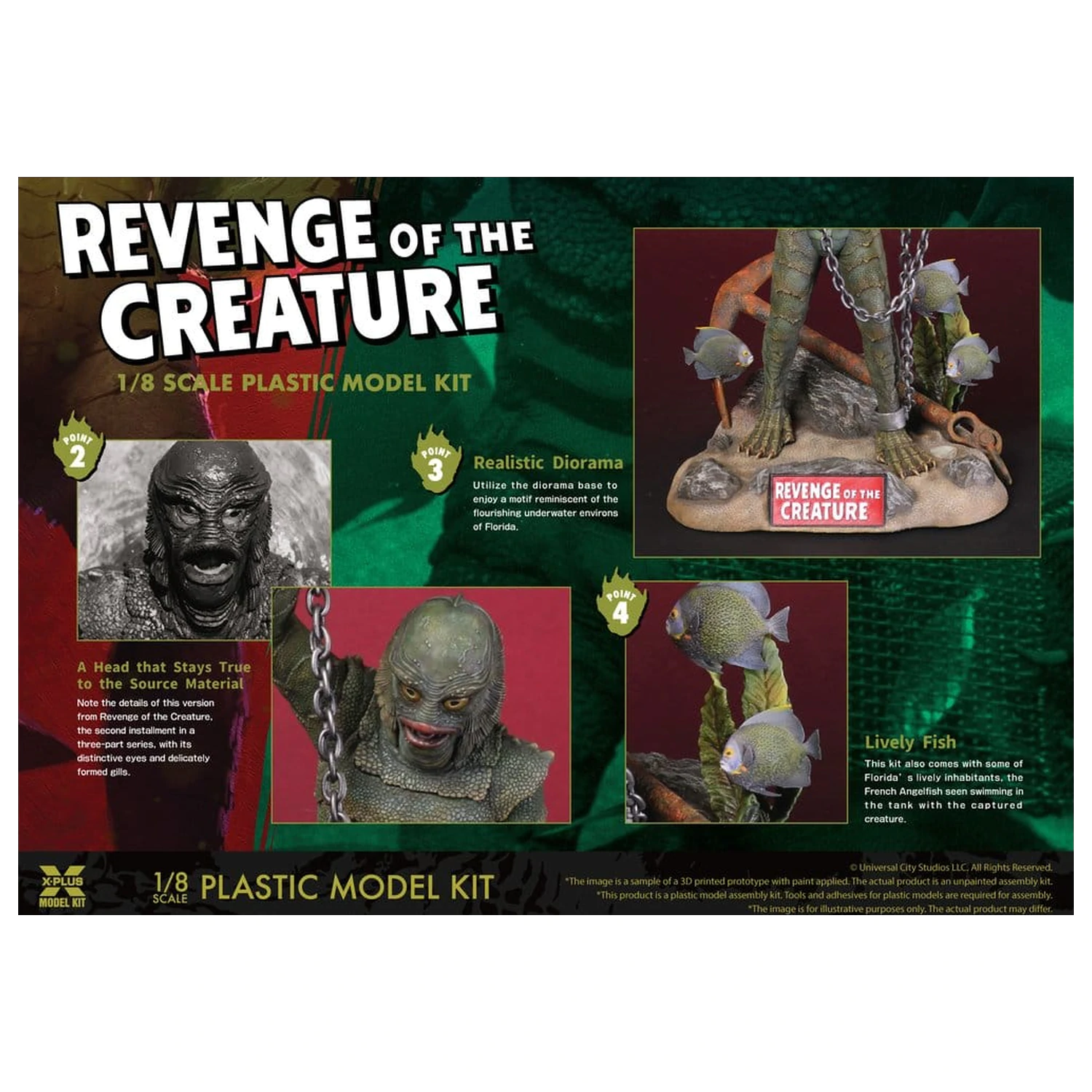 Revenge of the Creature Set model de plastic 1/8 Revenge of the Creature 28 cm (Reproducere) poza produsului