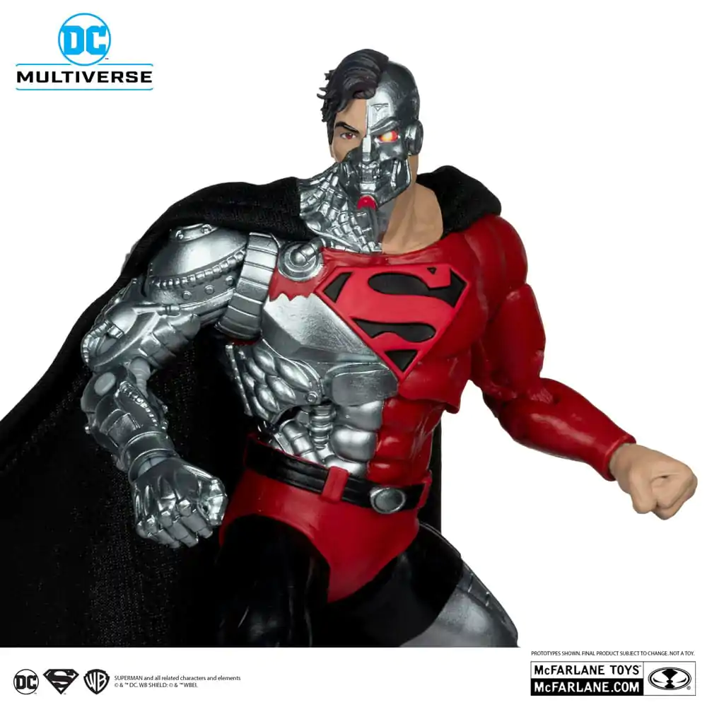 Revenge of the Green Lanterns DC Multiverse Figurina de actiune Cyborg Superman (Gold Label) 18 cm poza produsului