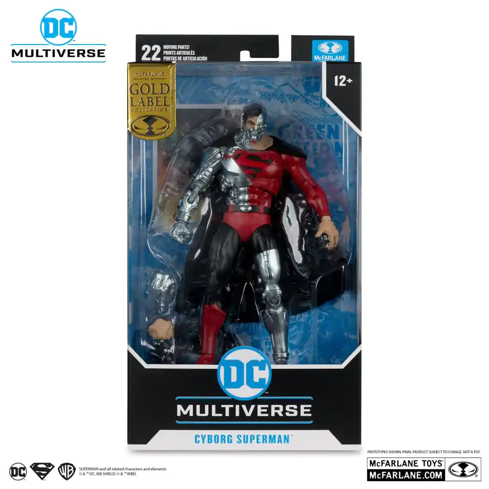 Revenge of the Green Lanterns DC Multiverse Figurina de actiune Cyborg Superman (Gold Label) 18 cm poza produsului
