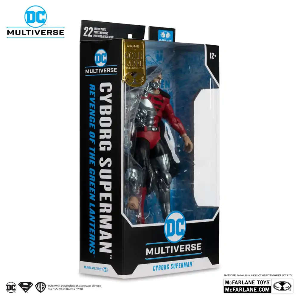 Revenge of the Green Lanterns DC Multiverse Figurina de actiune Cyborg Superman (Gold Label) 18 cm poza produsului
