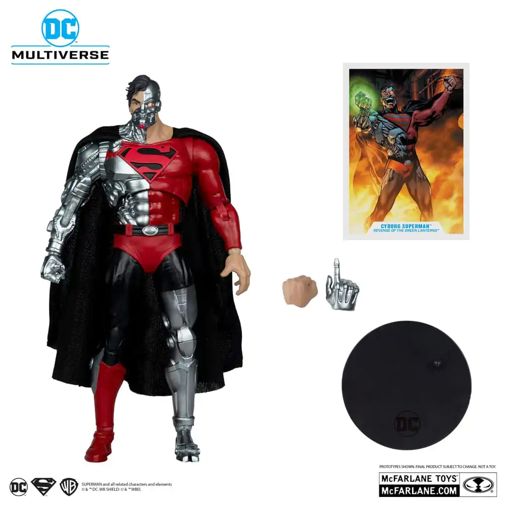 Revenge of the Green Lanterns DC Multiverse Figurina de actiune Cyborg Superman (Gold Label) 18 cm poza produsului