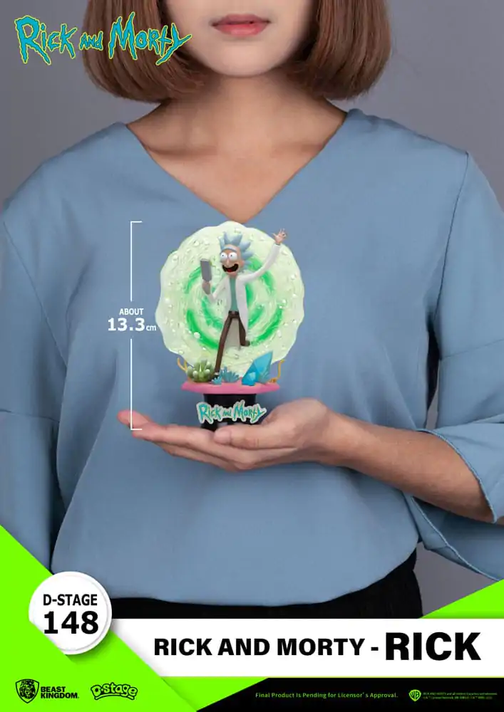 Rick &amp; Morty D-Stage PVC Diorama Rick 14 cm poza produsului