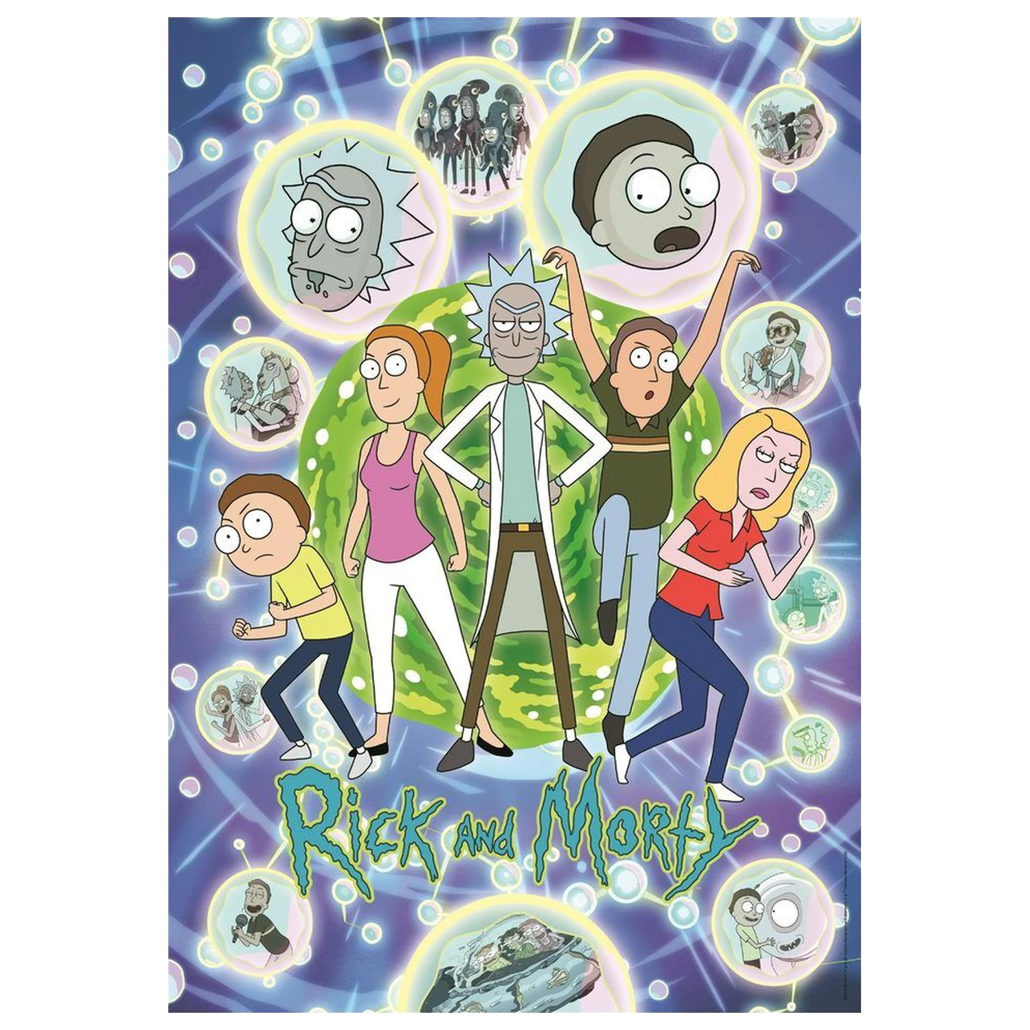 Rick and Morty 1 puzzle 1000 piese poza produsului