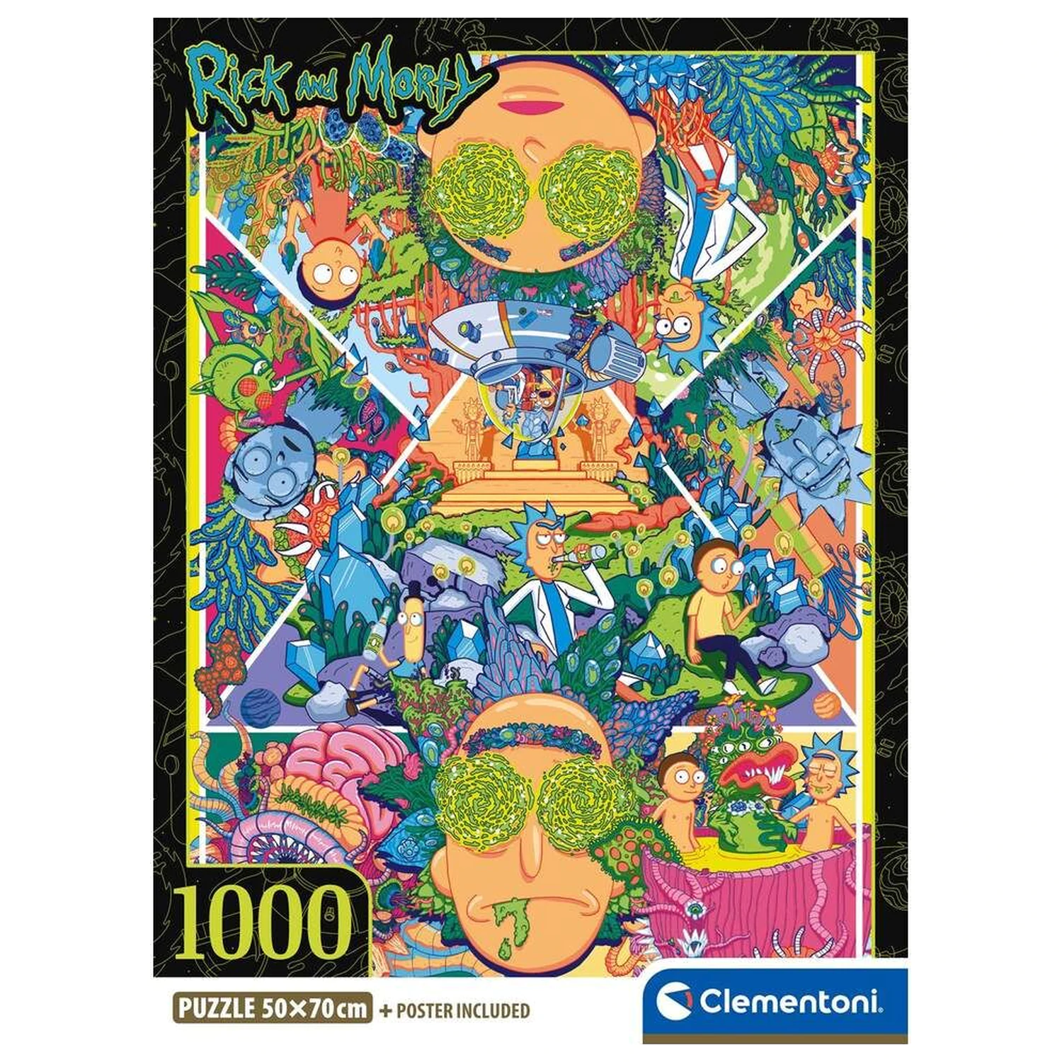 Rick and Morty 2 puzzle 1000 piese poza produsului