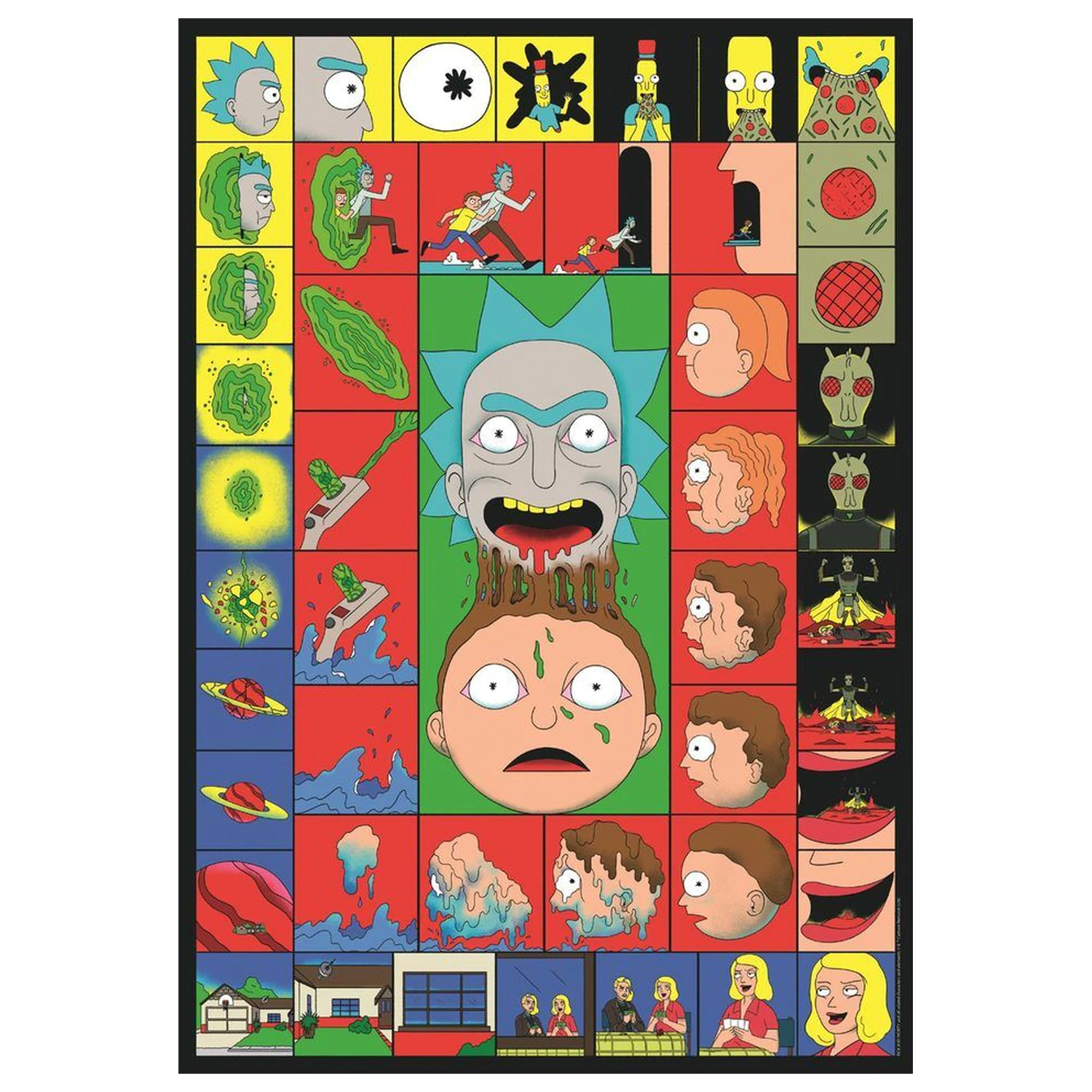 Rick and Morty 3 puzzle 1000 piese poza produsului