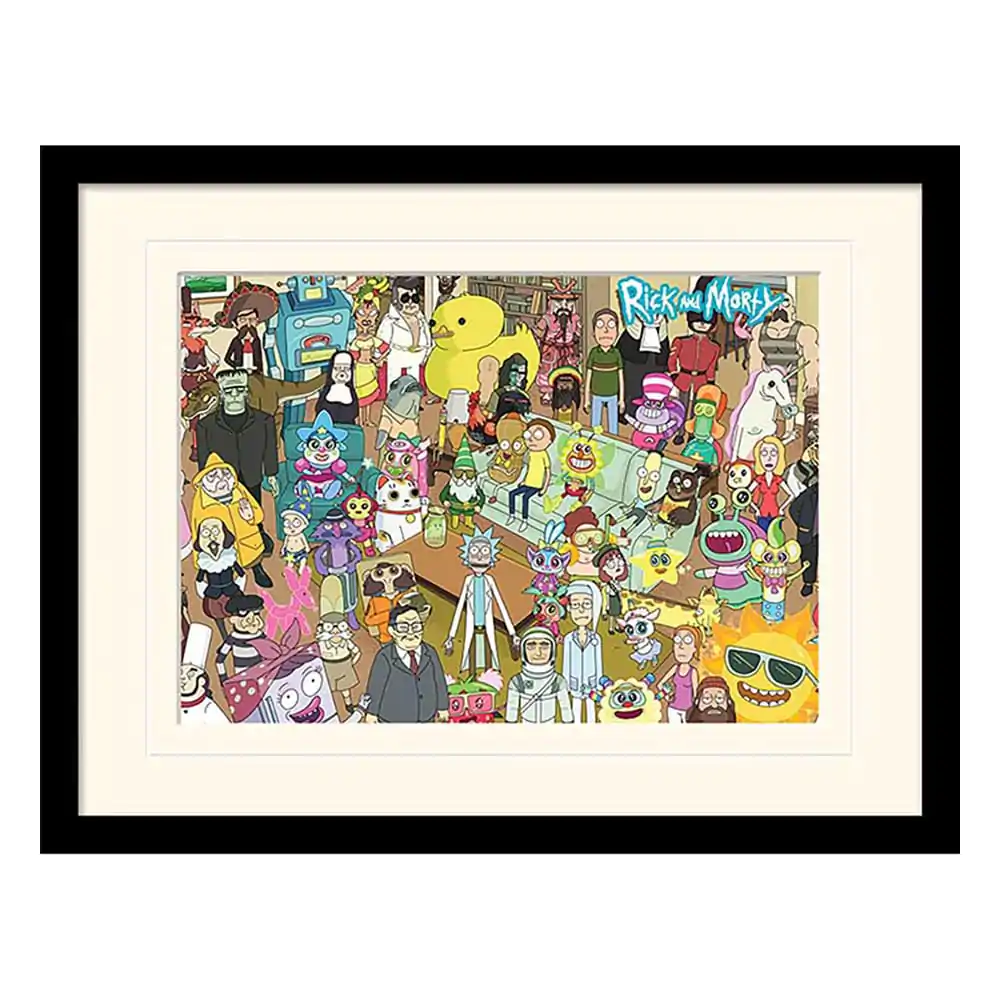 Rick and Morty Collector Print Tablou Înrămat Total Rickall (white background) poza produsului