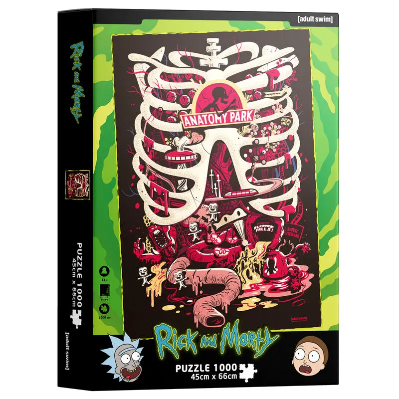 DC Comics Puzzle Anatomy Park (1000 piese) poza produsului