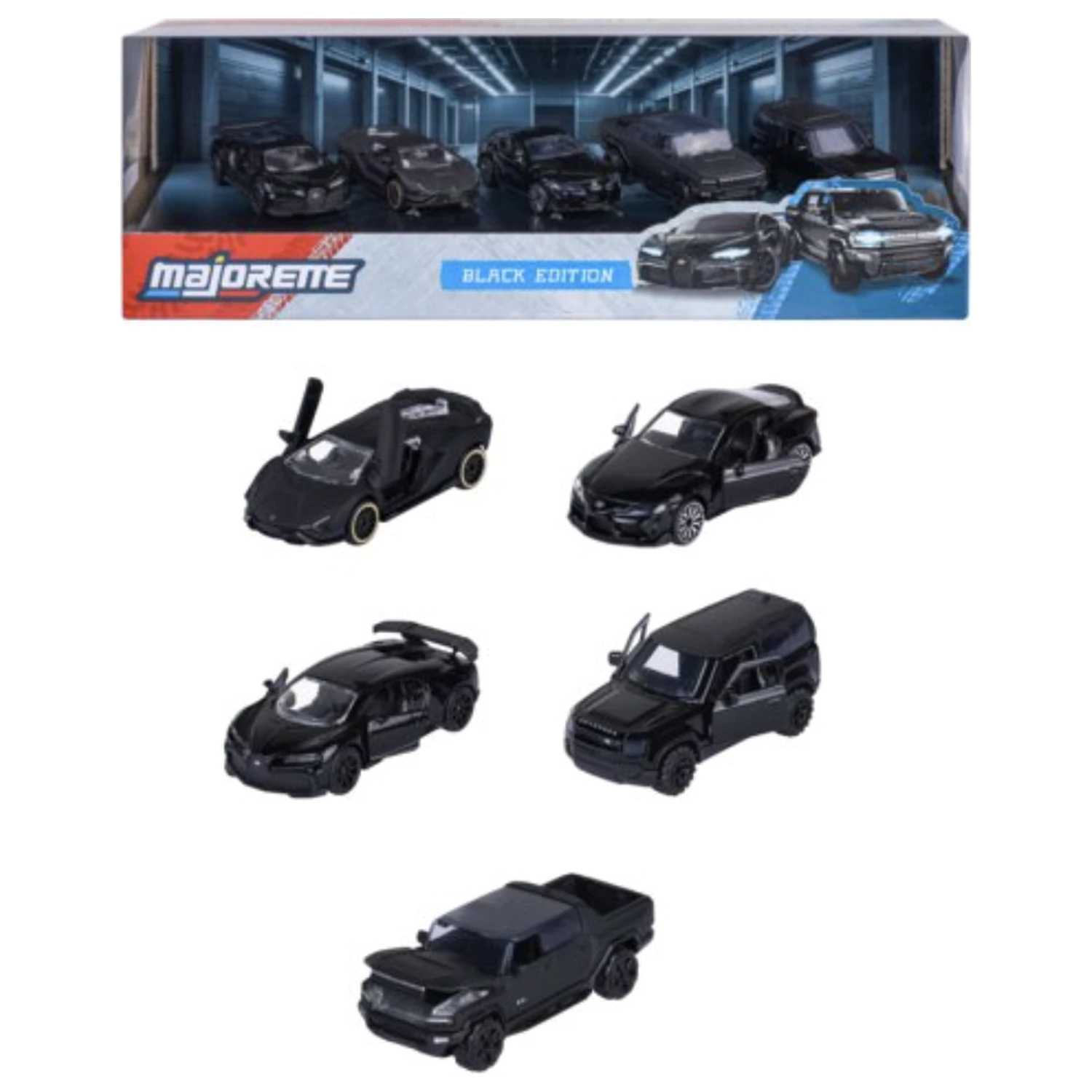 RIDE COOL Black Edition Pachet de 5 mașinuțe în miniatură 1:64 poza produsului
