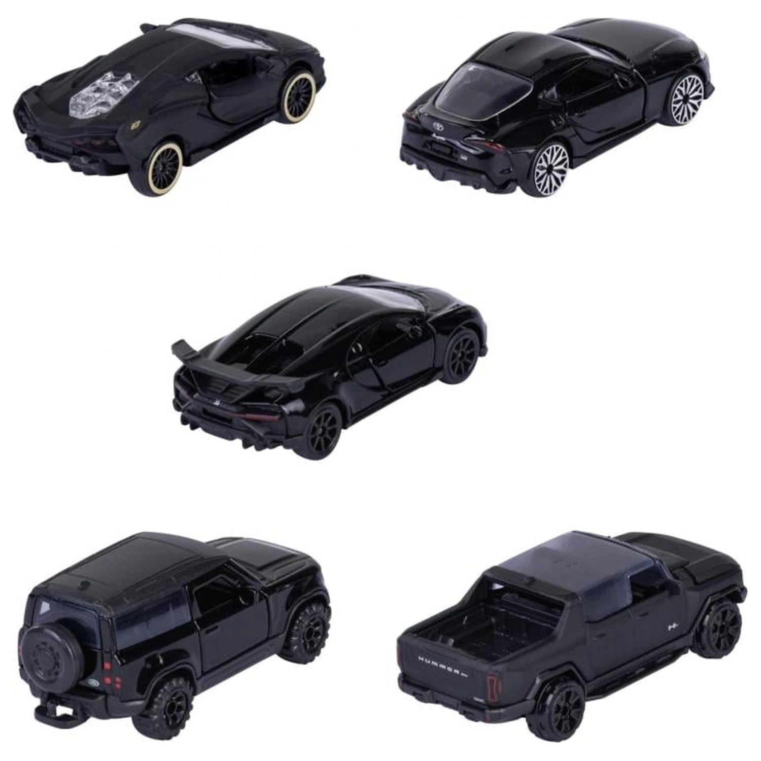 RIDE COOL Black Edition Pachet de 5 mașinuțe în miniatură 1:64 poza produsului