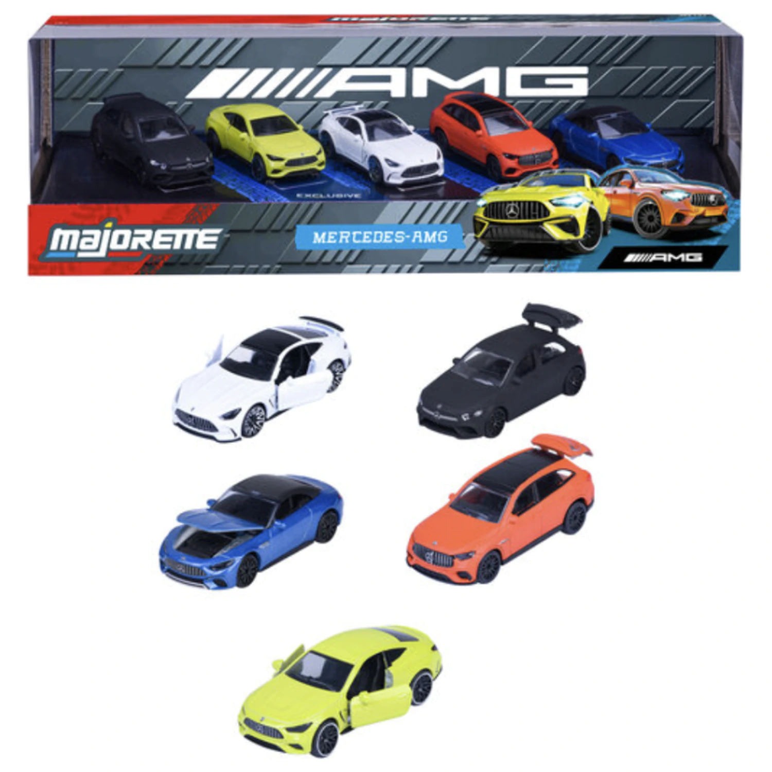 Ride Cool Mercedes-AMG Pachet de 5 mașini miniaturi 1:64 poza produsului
