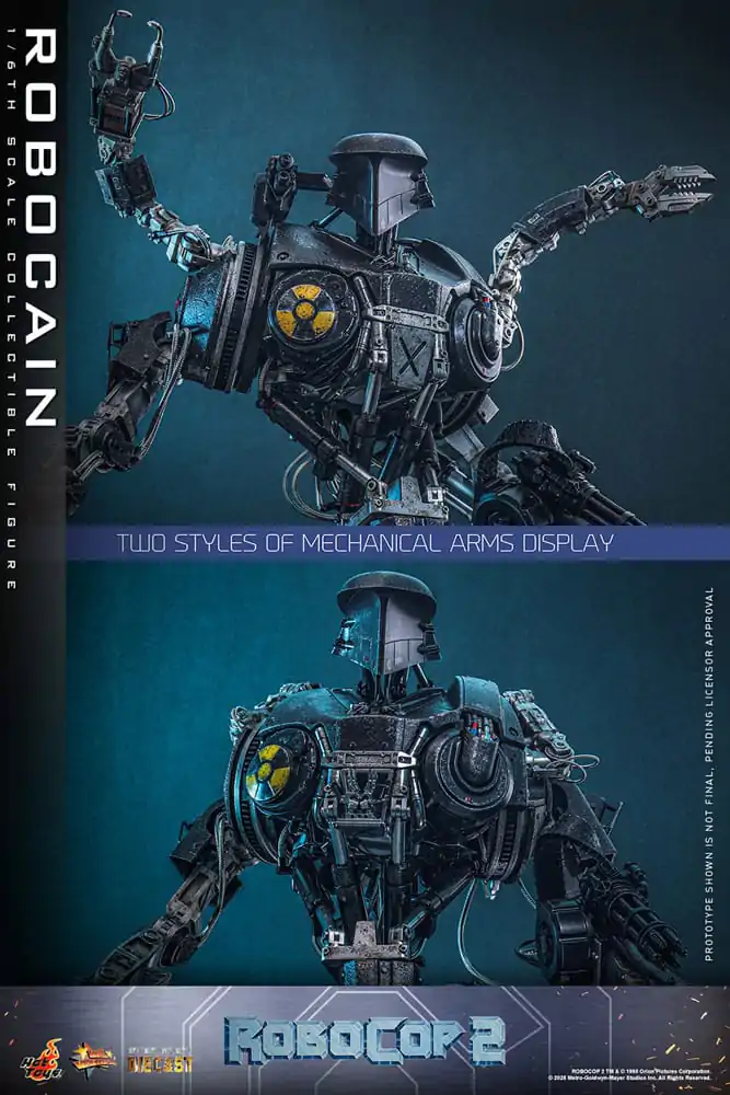 RoboCop 2 Movie Masterpiece Diecast Figura de actiune 1/6 RoboCain 40 cm poza produsului