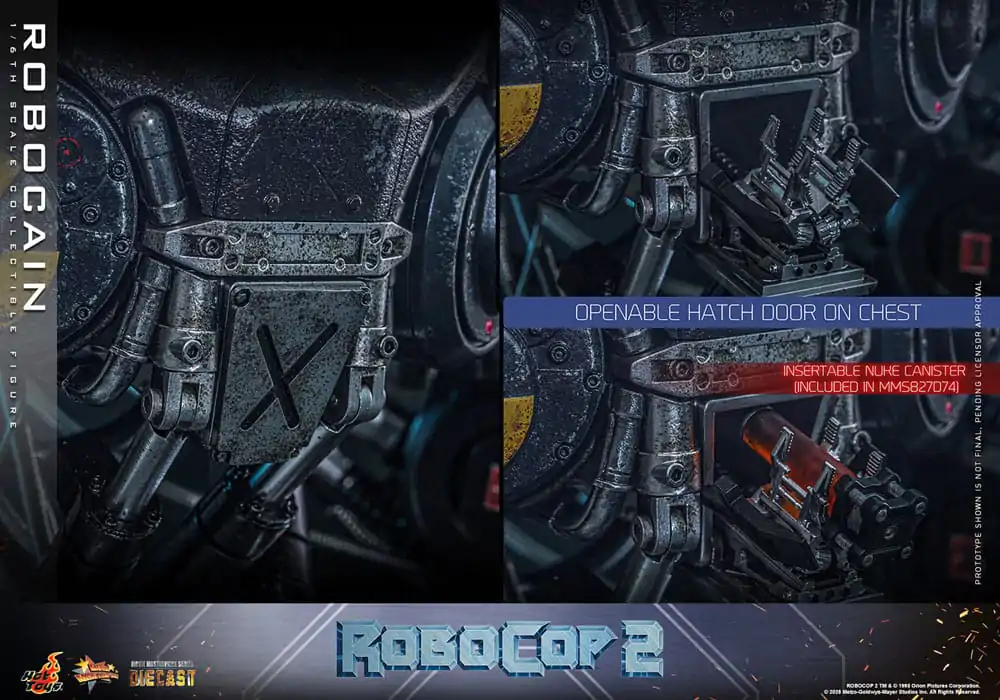 RoboCop 2 Movie Masterpiece Diecast Figura de actiune 1/6 RoboCain 40 cm poza produsului