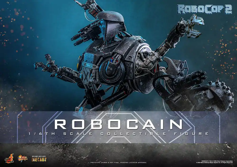 RoboCop 2 Movie Masterpiece Diecast Figura de actiune 1/6 RoboCain 40 cm poza produsului