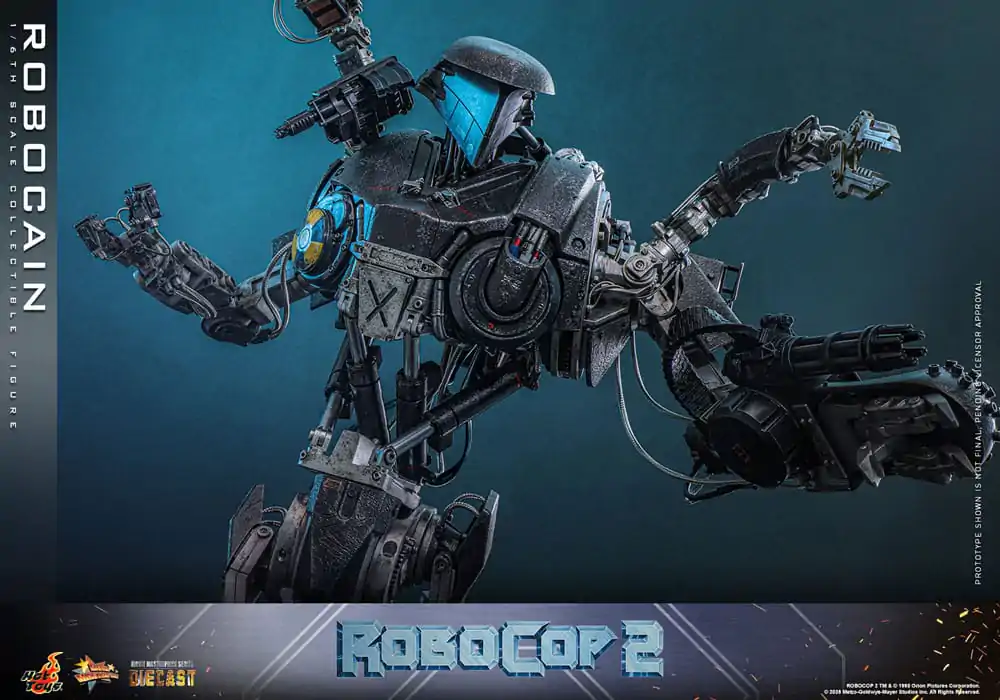 RoboCop 2 Movie Masterpiece Diecast Figura de actiune 1/6 RoboCain 40 cm poza produsului