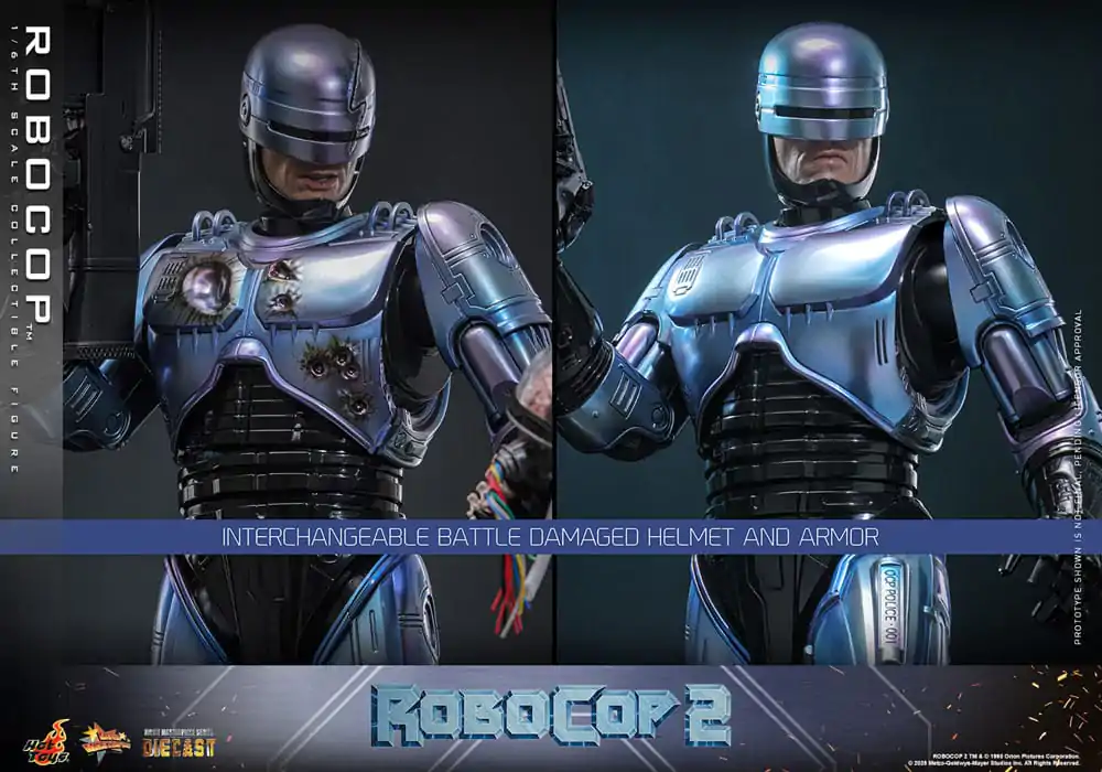 RoboCop 2 Movie Masterpiece Diecast Figura de actiune 1/6 RoboCop 30 cm poza produsului