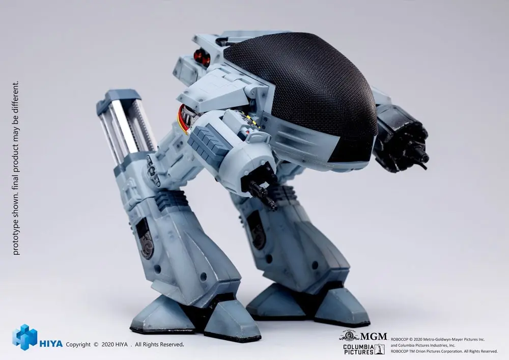 Figurină de acțiune mini rafinată Robocop cu funcție de sunet 1/18 ED209 avariat de luptă 15 cm poza produsului