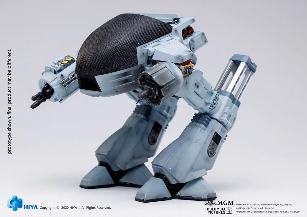 Figurină de acțiune mini rafinată Robocop cu funcție de sunet 1/18 ED209 avariat de luptă 15 cm poza produsului