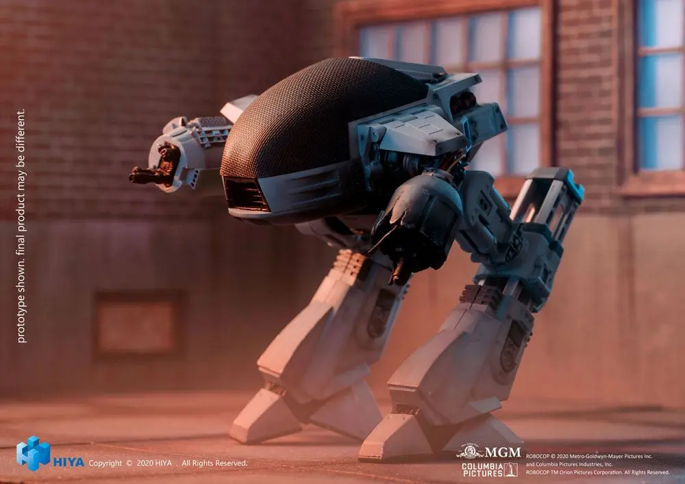 Figurină de acțiune mini rafinată Robocop cu funcție de sunet 1/18 ED209 avariat de luptă 15 cm poza produsului