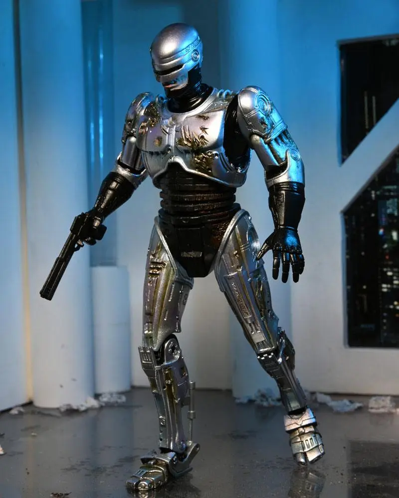 Figurină de acțiune RoboCop Ultimate Battle Damaged RoboCop cu scaun 18 cm poza produsului