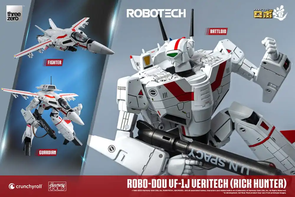 Figurină de acțiune Robotech ROBO-DOU VF-1J Veritech (Rick Hunter) 20 cm poza produsului
