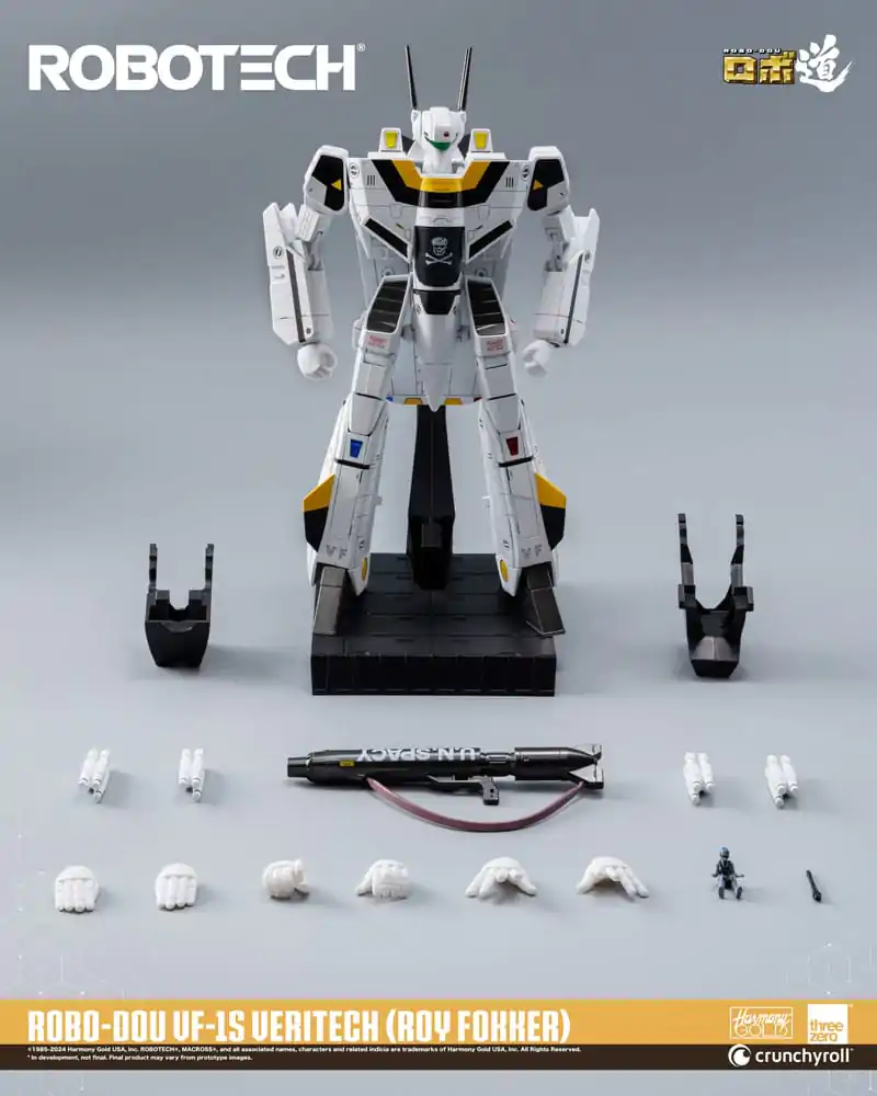 Robotech Figurina de actiune ROBO-DOU VF-1S Veritech (Roy Fokker) 20 centimetri poza produsului