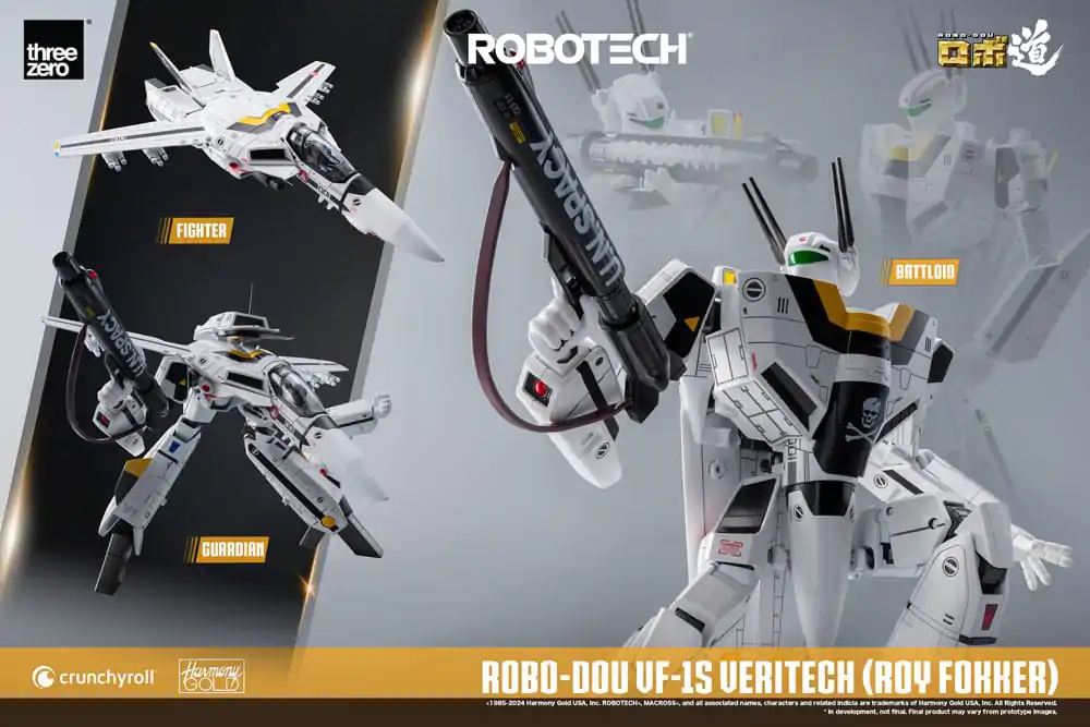 Robotech Figurina de actiune ROBO-DOU VF-1S Veritech (Roy Fokker) 20 centimetri poza produsului