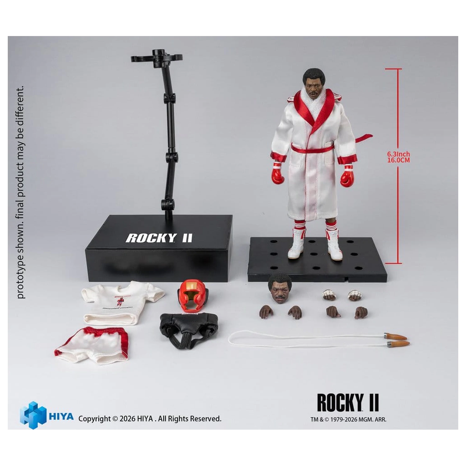 Rocky II Exquisite Super Figurina de actiune 1/12 Apollo 16 cm poza produsului