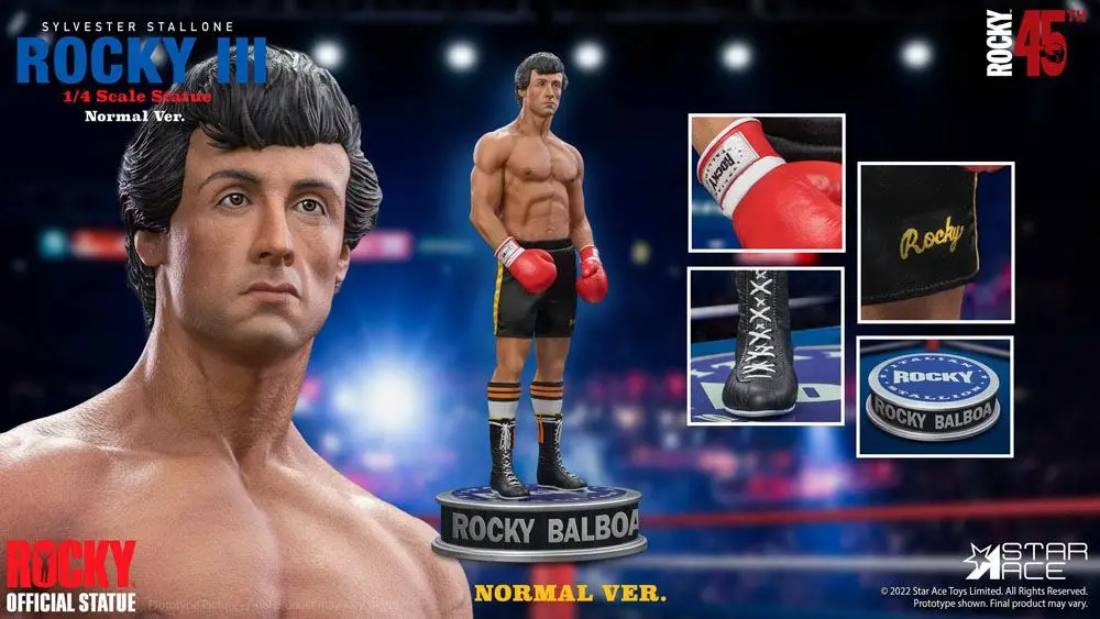 Rocky III Statuie 1/4 Rocky Balboa 46 cm poza produsului