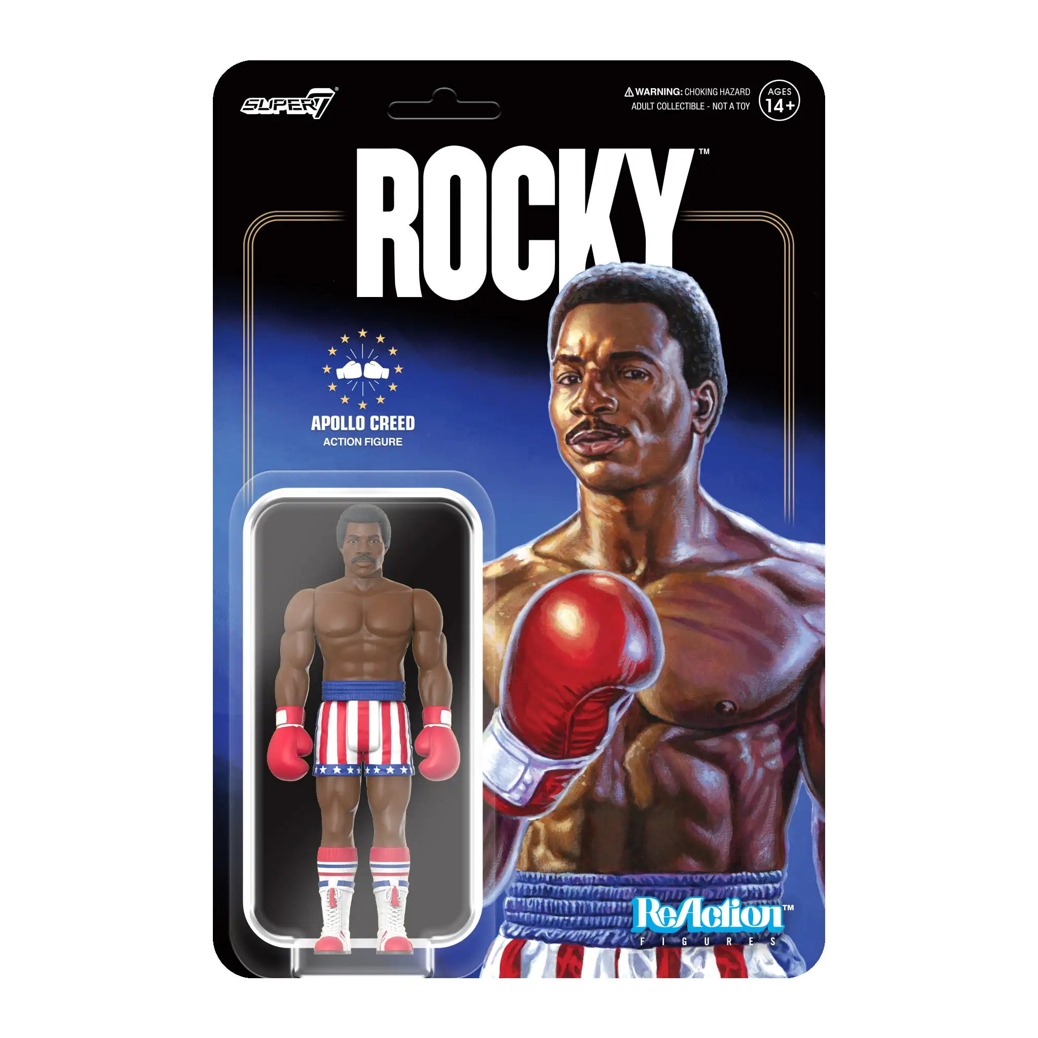 Figurină de acțiune Rocky ReAction Apollo Creed 10 cm poza produsului