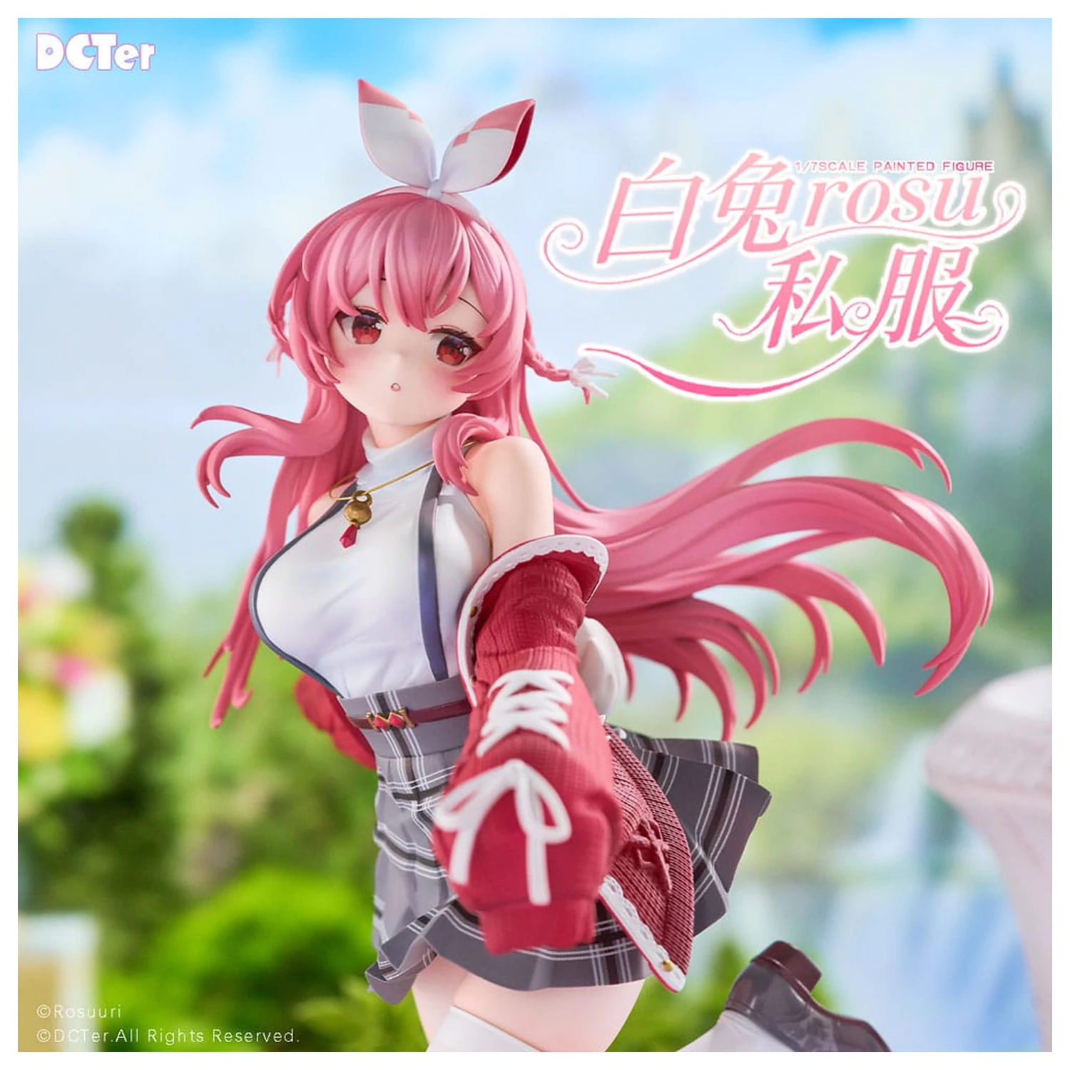 Rosuuri Original Character Statueta din PVC 1/7 White Rabbit Rosu Casual Clothes Ver. 25 cm poza produsului