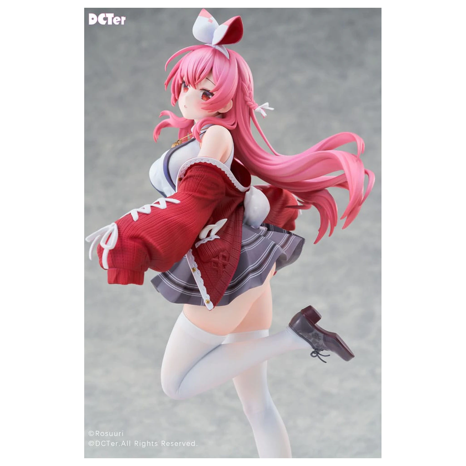 Rosuuri Original Character Statueta din PVC 1/7 White Rabbit Rosu Casual Clothes Ver. 25 cm poza produsului