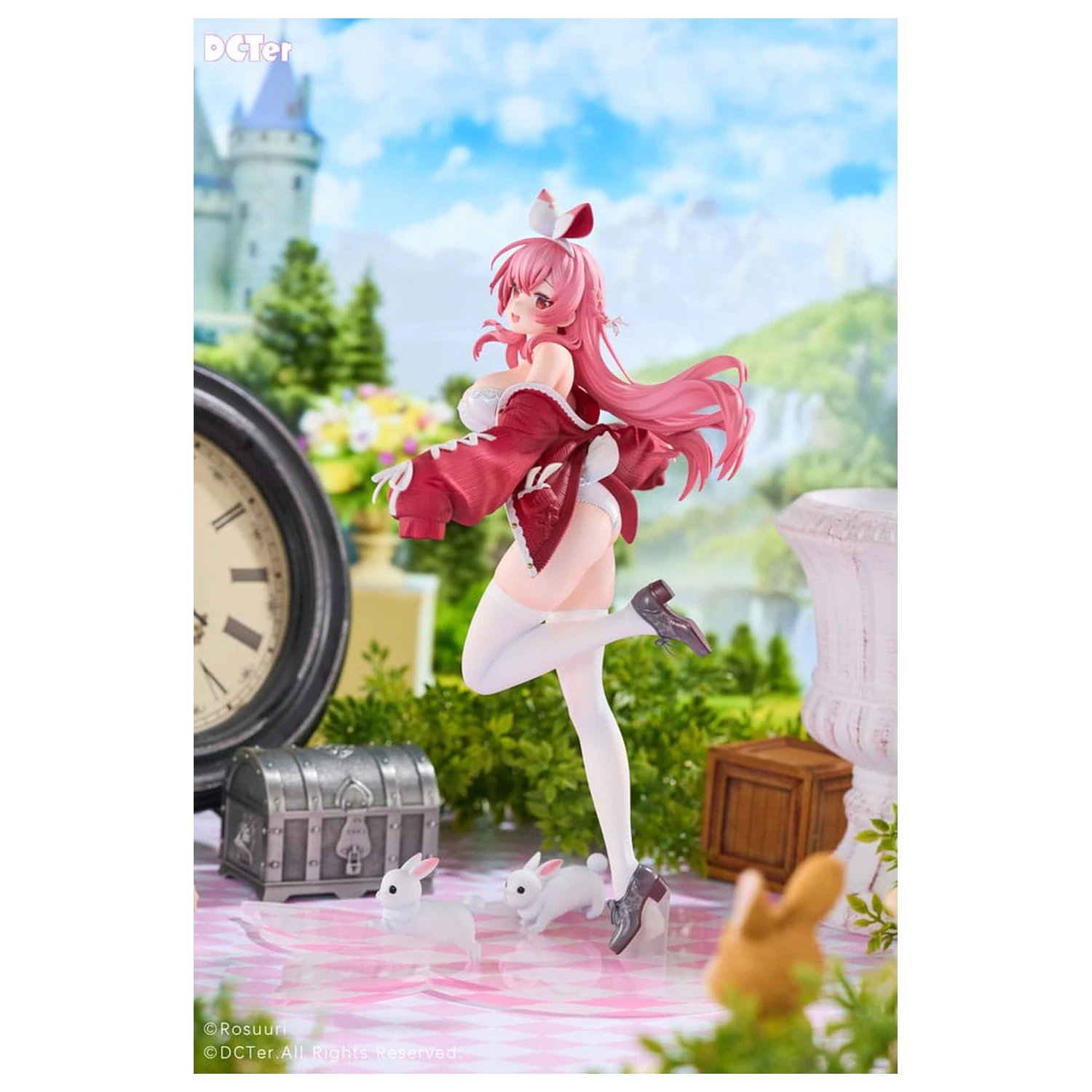 Rosuuri Original Character PVC statuie 1/7 White Rabbit Rosu Swimsuit Ver. 25 cm poza produsului