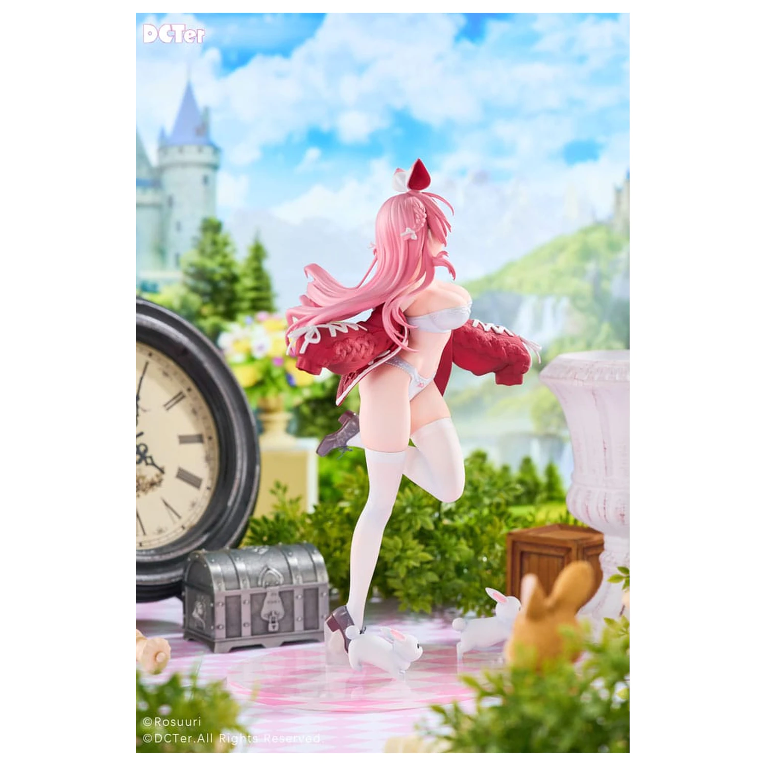 Rosuuri Original Character PVC statuie 1/7 White Rabbit Rosu Swimsuit Ver. 25 cm poza produsului