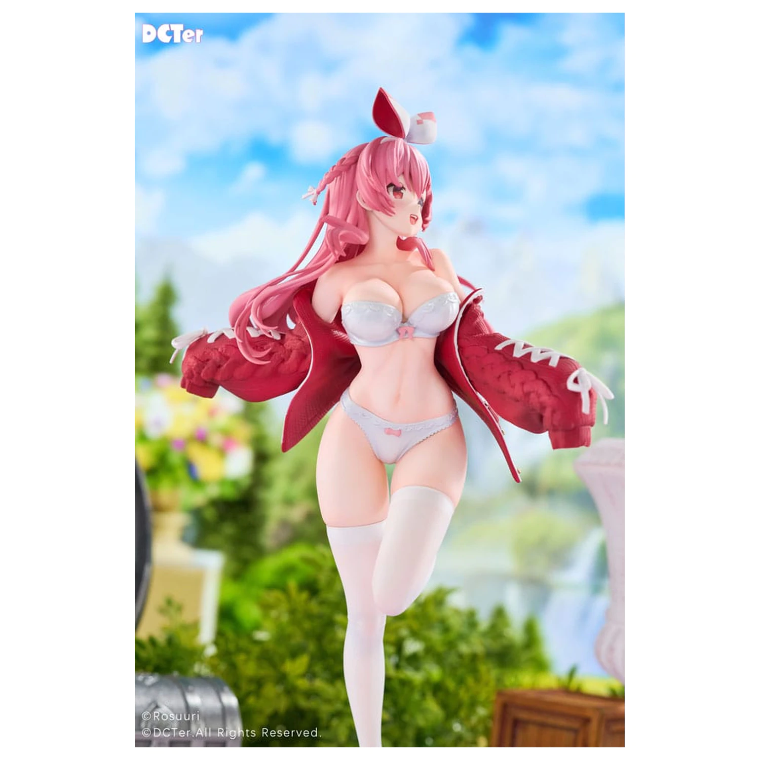 Rosuuri Original Character PVC statuie 1/7 White Rabbit Rosu Swimsuit Ver. 25 cm poza produsului
