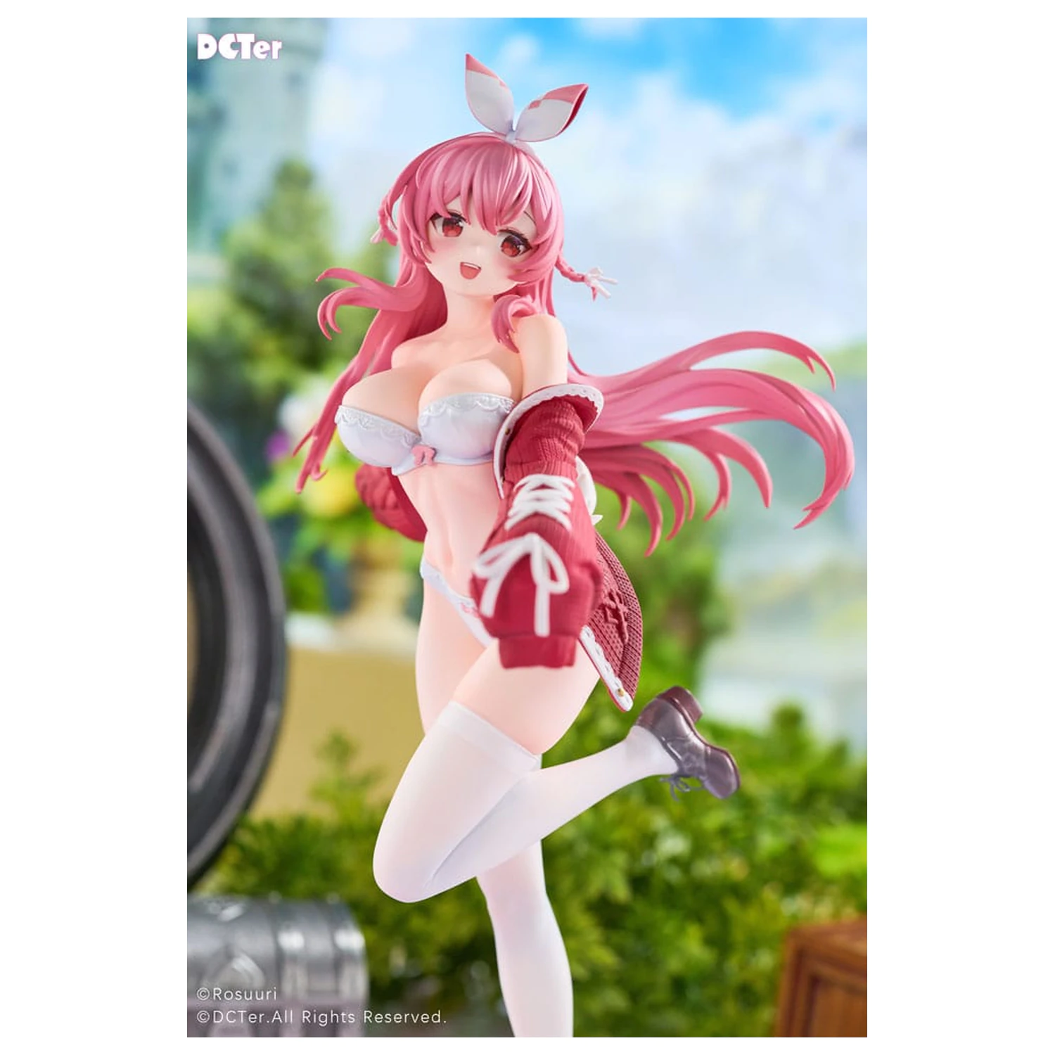 Rosuuri Original Character PVC statuie 1/7 White Rabbit Rosu Swimsuit Ver. 25 cm poza produsului