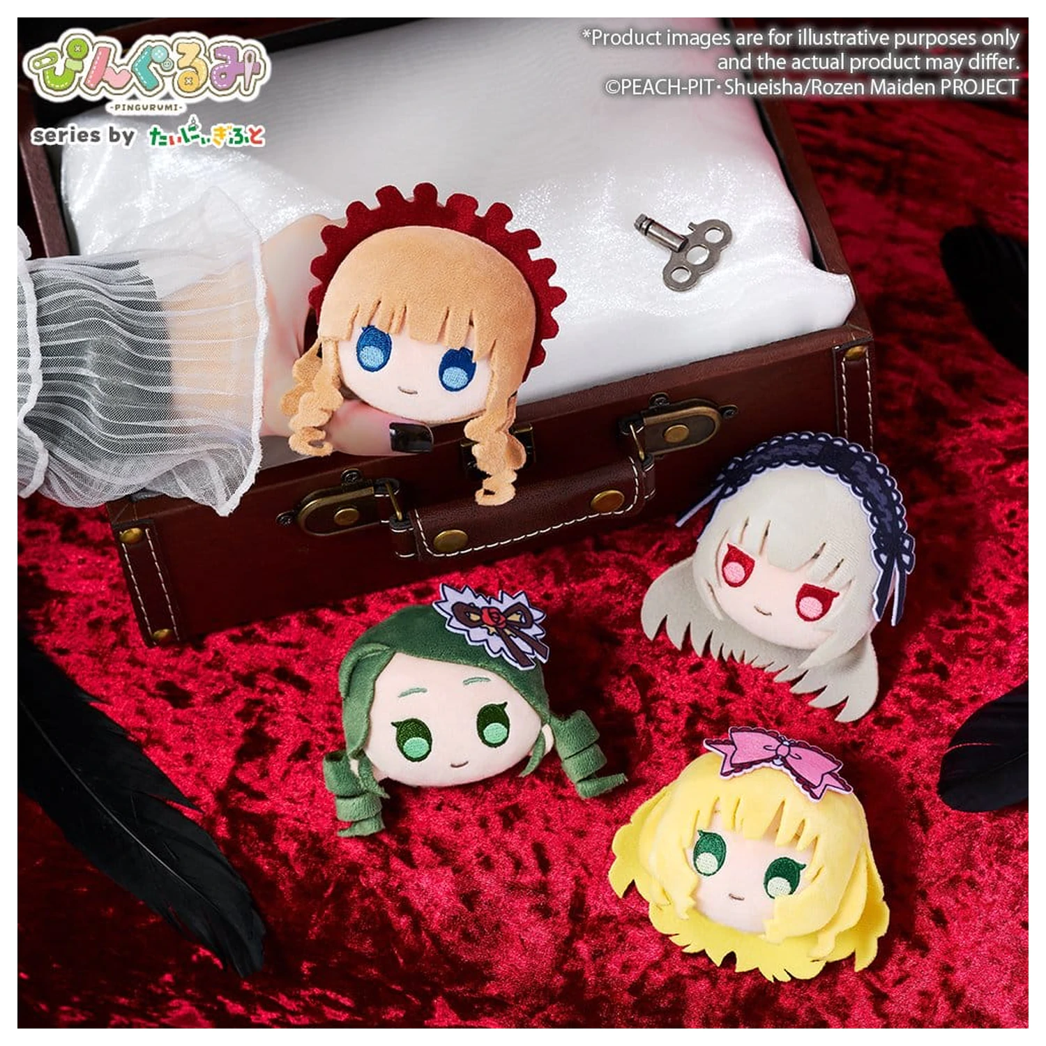 Rozen Maiden Pingurumi Pin Vol.1 Suigintou 8 cm poza produsului