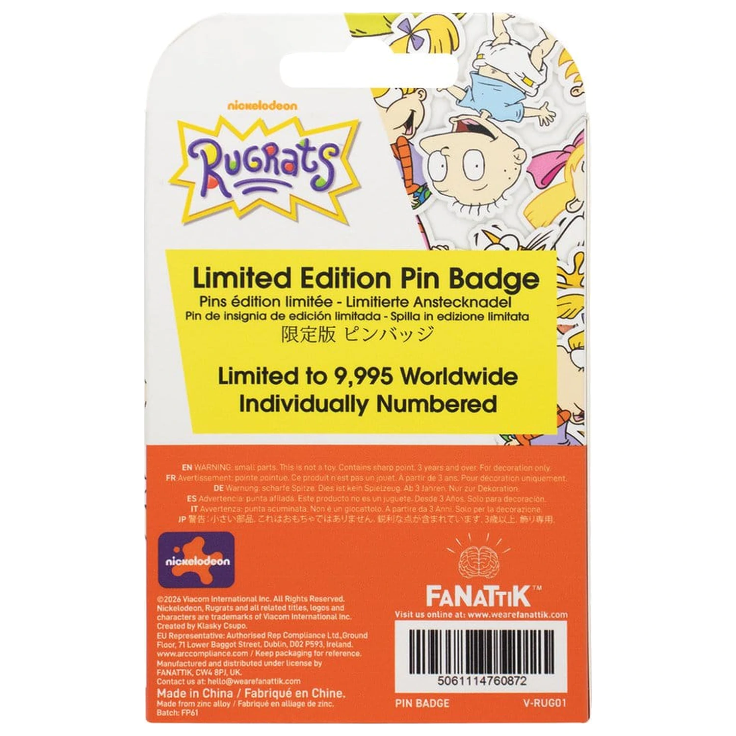Rugrats Pin insigne editie limitata aniversare 35 ani poza produsului